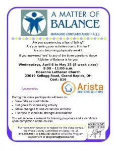 Matter of Balance- Flyer Grandrapids